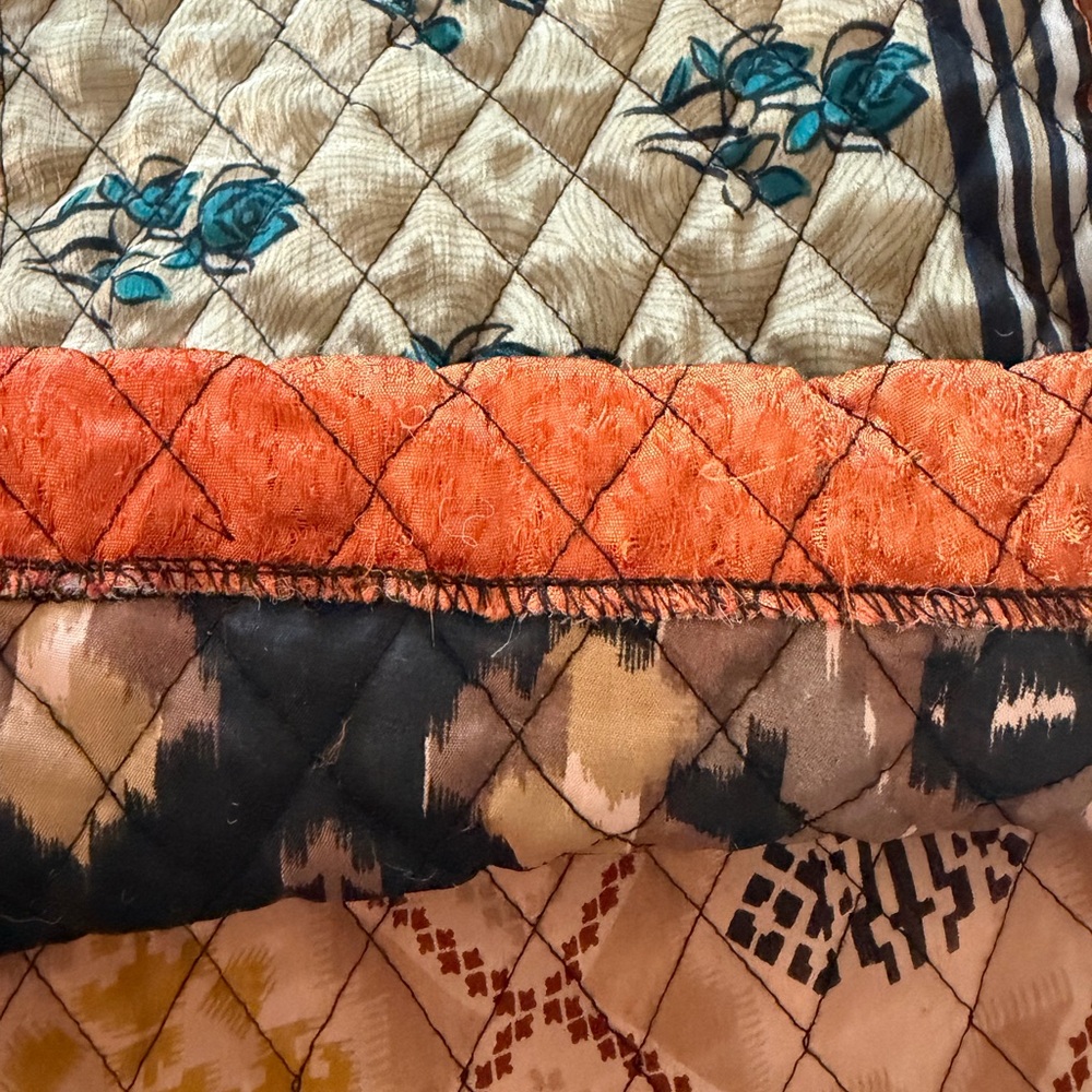 Sacred Threads Patchwork Quilted Longline Militar… - image 14